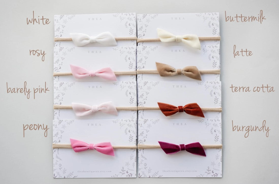 Vivid velvet bow