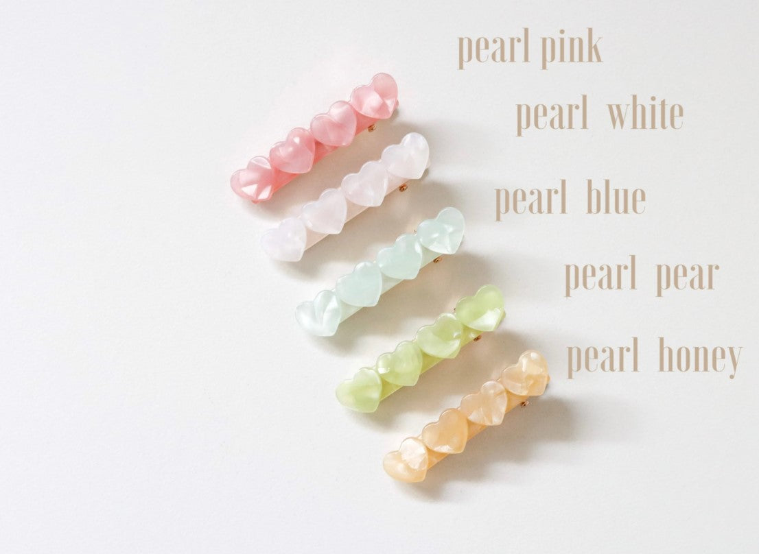 Pearl Heartily Hairclip