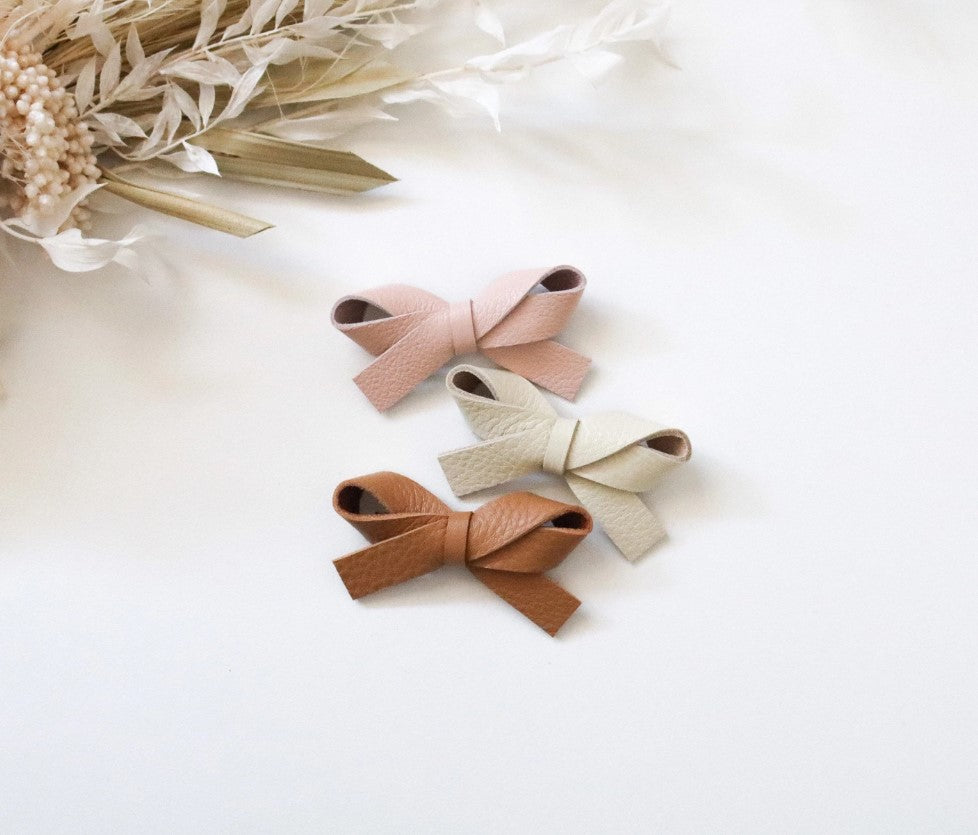 Elena | Genuine Leather bow