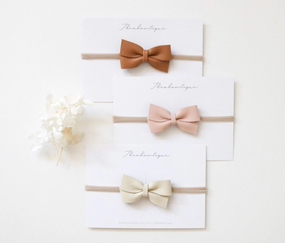 Mini Siena | Genuine Leather Bow