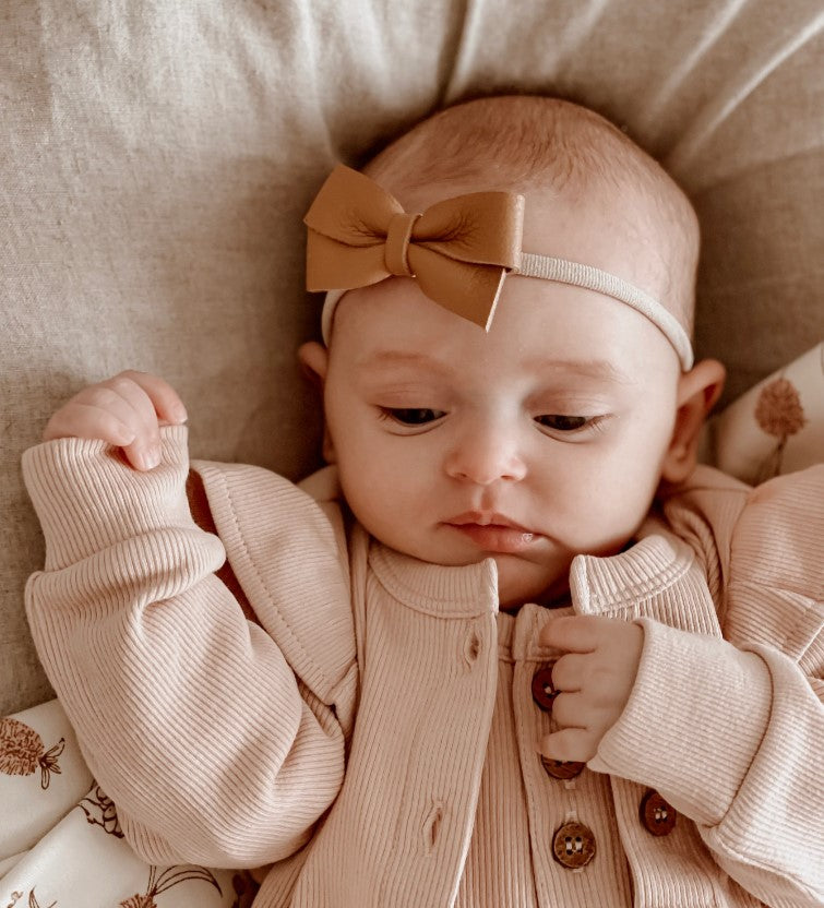 Mini Siena | Genuine Leather Bow