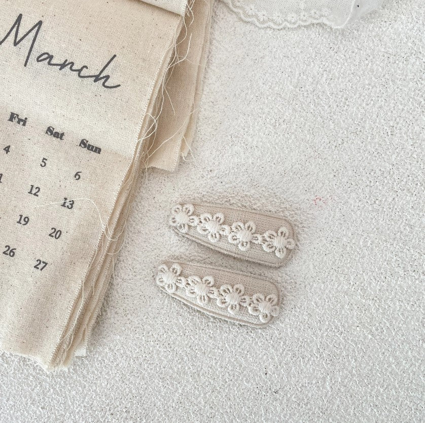 Floral Snap Clip Set