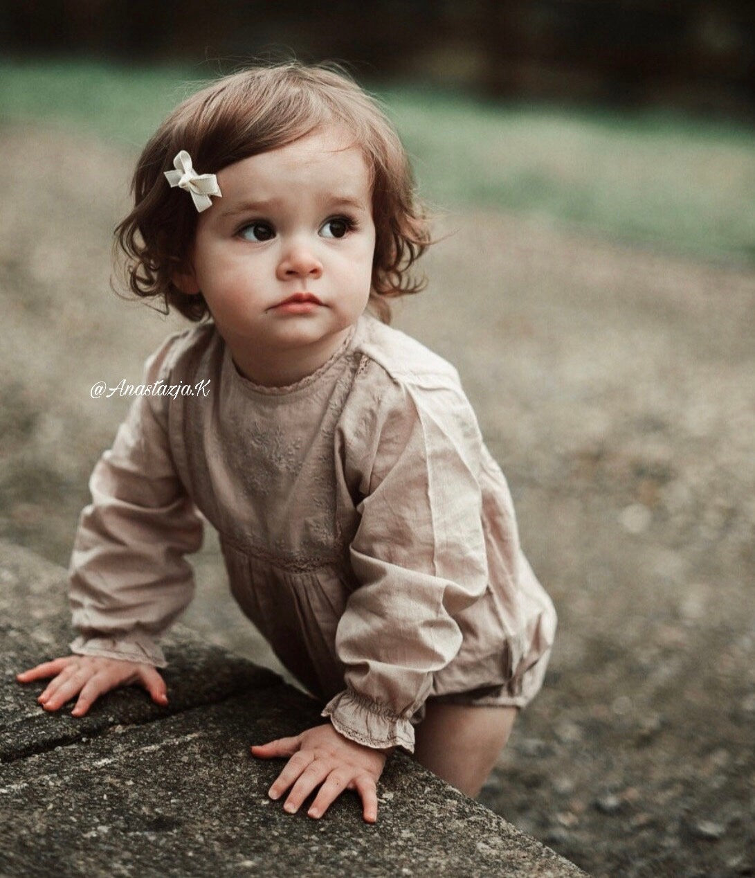 Bowtique Grosgrain Snapclip | Dusty Pink Piggy