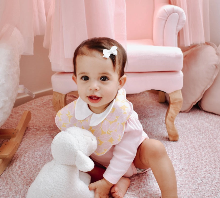 Bowtique Grosgrain Snapclip | Mauve Piggy