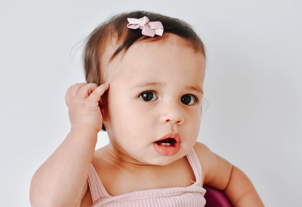 Bowtique Grosgrain Snapclip | Silverdust