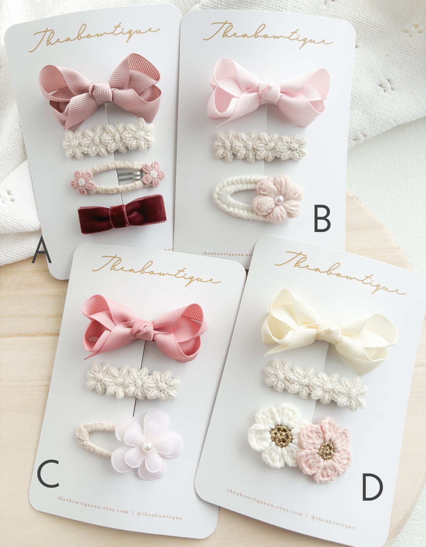 Assorted Set of 4 Stylish Clips