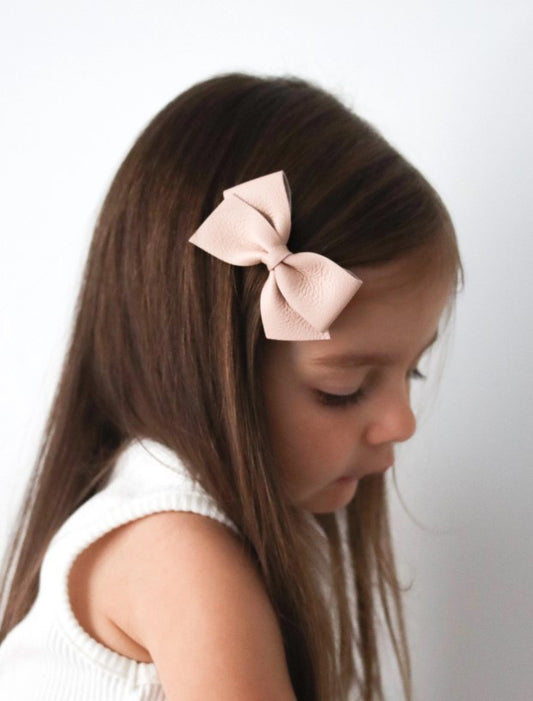 Ellie | Genuine Leather Bow