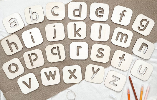 Wooden Alphabet Trace Board