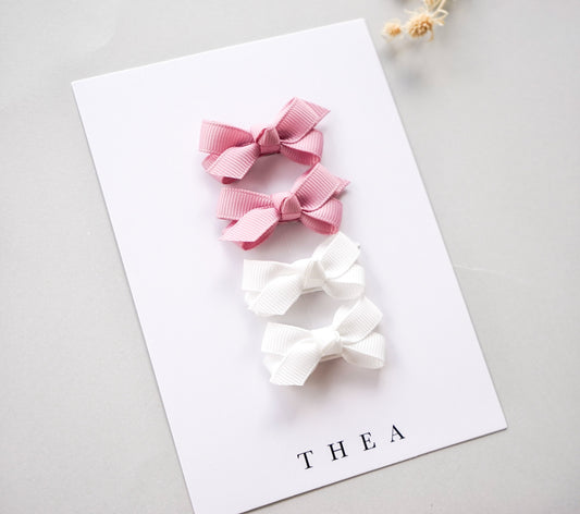 Bowtique Grosgrain Snapclip | Rosy Piggy