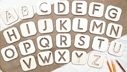 Wooden Alphabet Trace Board