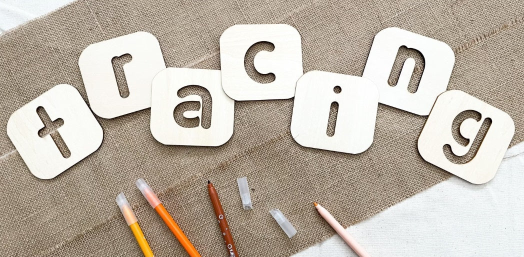 Wooden Alphabet Trace Board